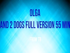 Olga con dos perros