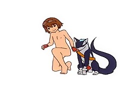 Tiny teen fucked by dog