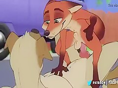 Cartoon gay sentada gostosa