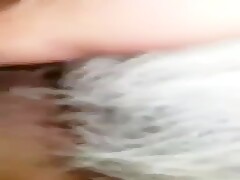 Eating canine cum straight from the pussy
