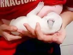 Woman Breastfeeding a Puppy 11